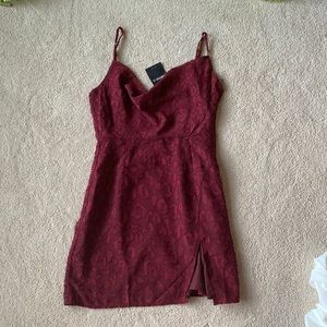 Forever 21 - Maroon Cowl Neck Dress